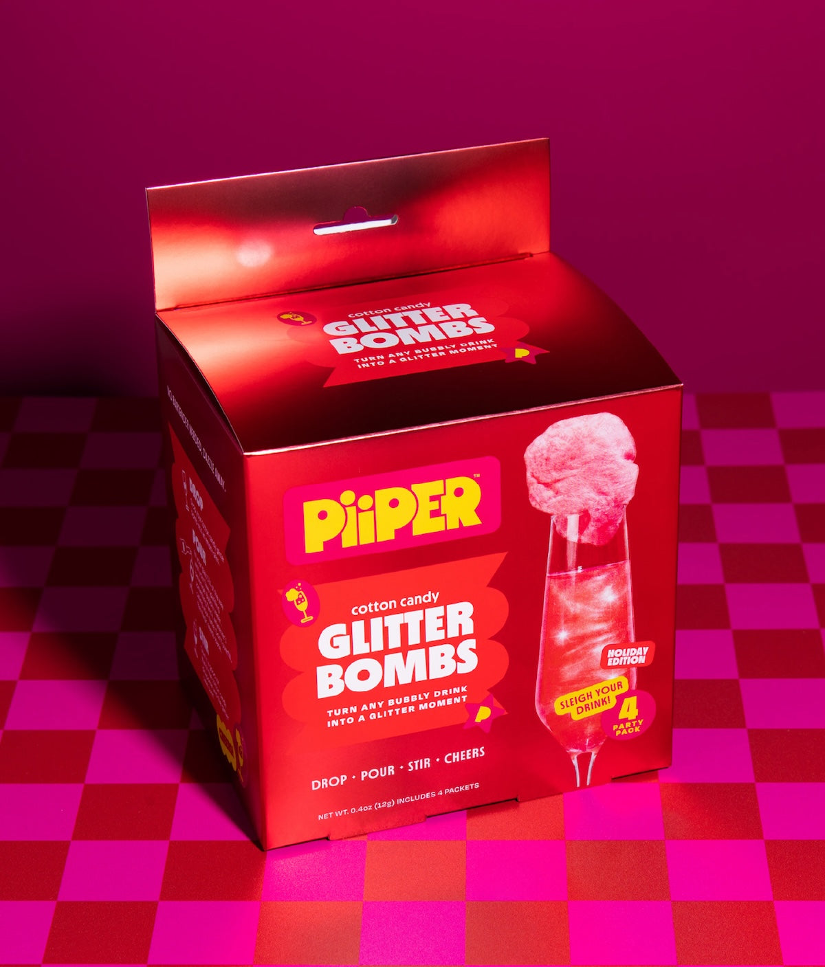 Cotton Candy Glitter Bombs - 4 Pack