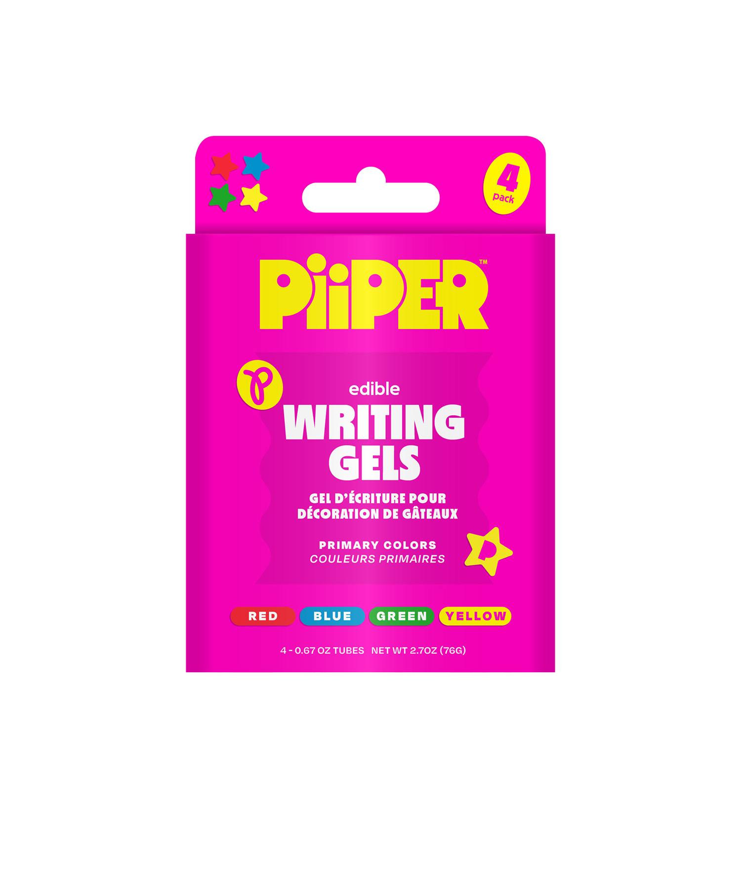 Writing Gel Primary Colors 4pk