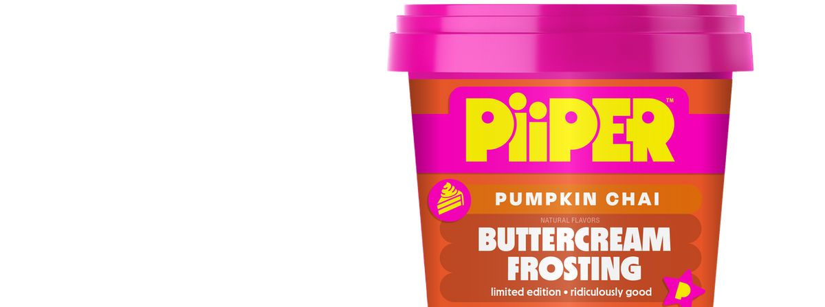 PiiPER pumpkin chai buttercream frosting